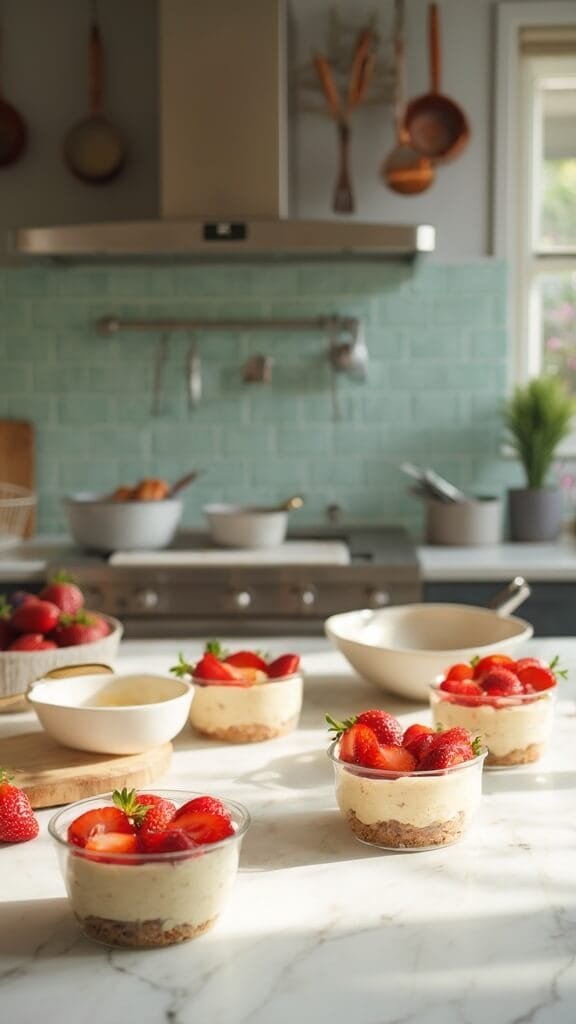 Protein Strawberry Cheesecake Cups 7 0 protein cheesecake cups