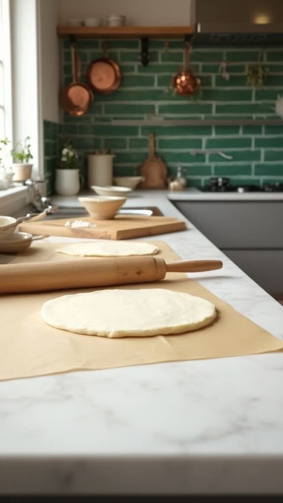 0 rolling dough marble kitchen