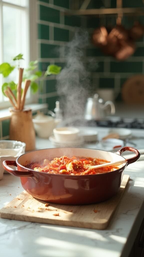 0 sauteed vegetables brandy reduction