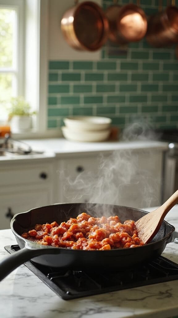 1 browning italian sausage cast iron