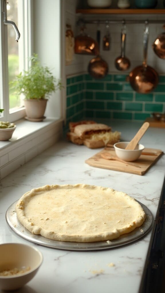 1 perfectly baked fathead crust