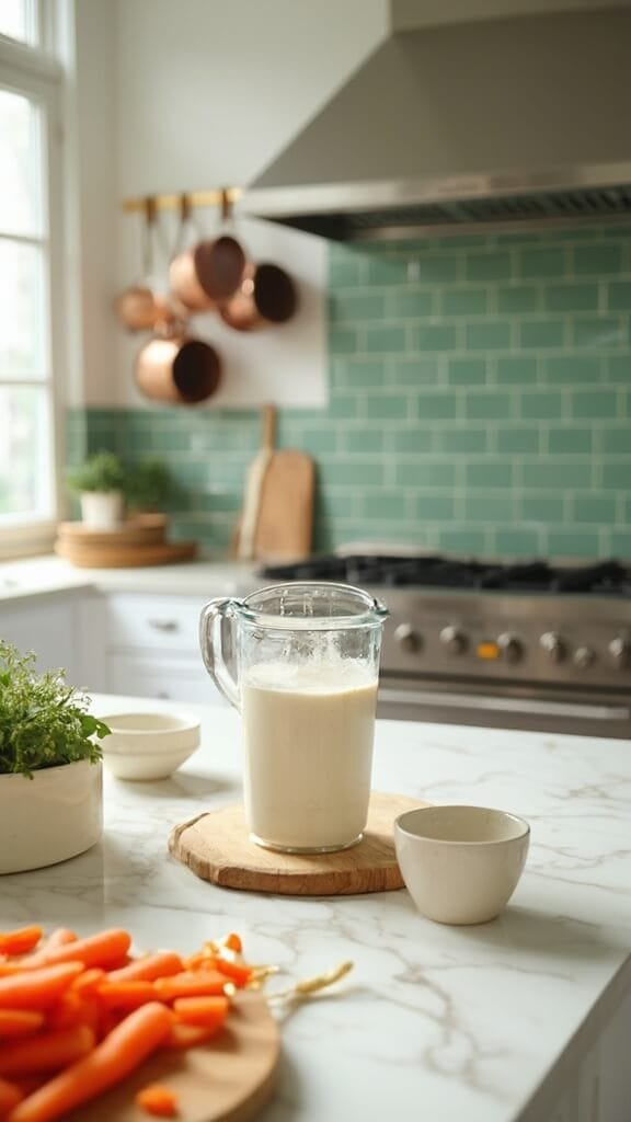 0 almond milk carrot prep 1