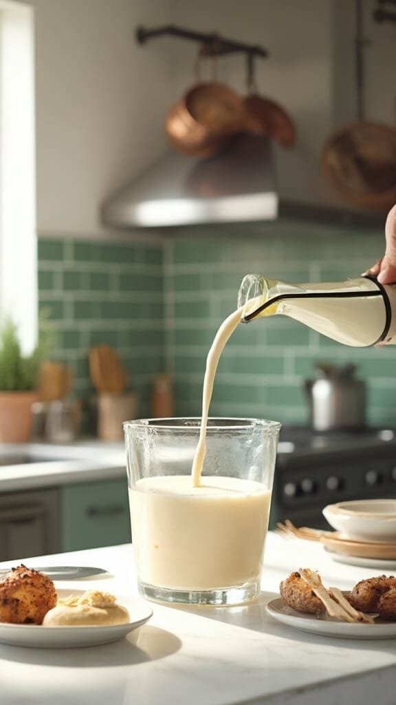 Keto Green Protein Smoothie 4 0 almond milk pour kitchen