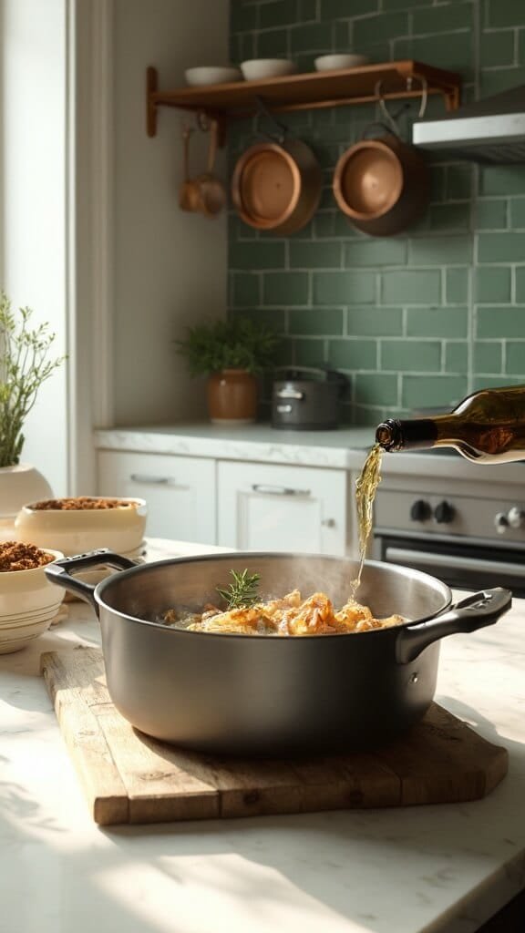 Classic French Onion Soup 5 0 caramelized onions wine dutch oven