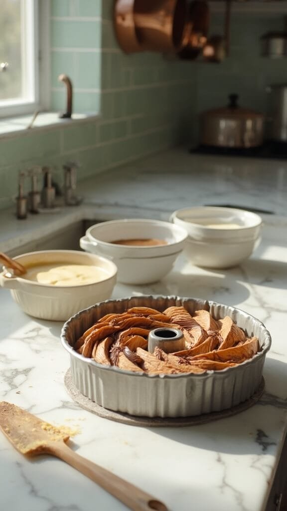 Classic Marble Cake Recipe 4 0 chocolate vanilla bundt prep