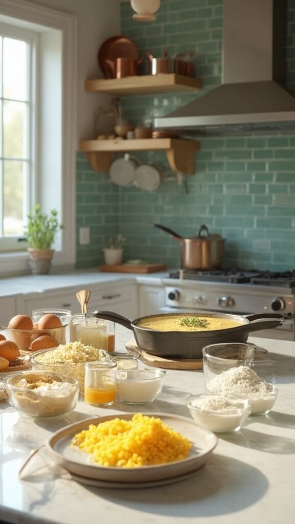 Classic Skillet Cornbread Recipe 3 0 cornbread ingredients prep