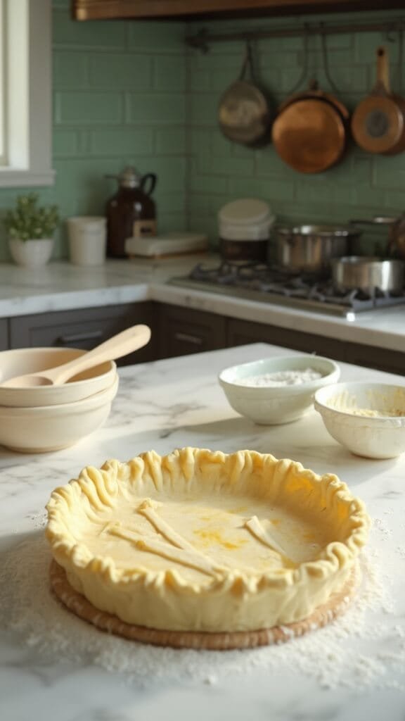 Flaxseed Pie Crust Recipe (Nutty &Amp; High-Fiber) 7 0 crimped pie crust ready