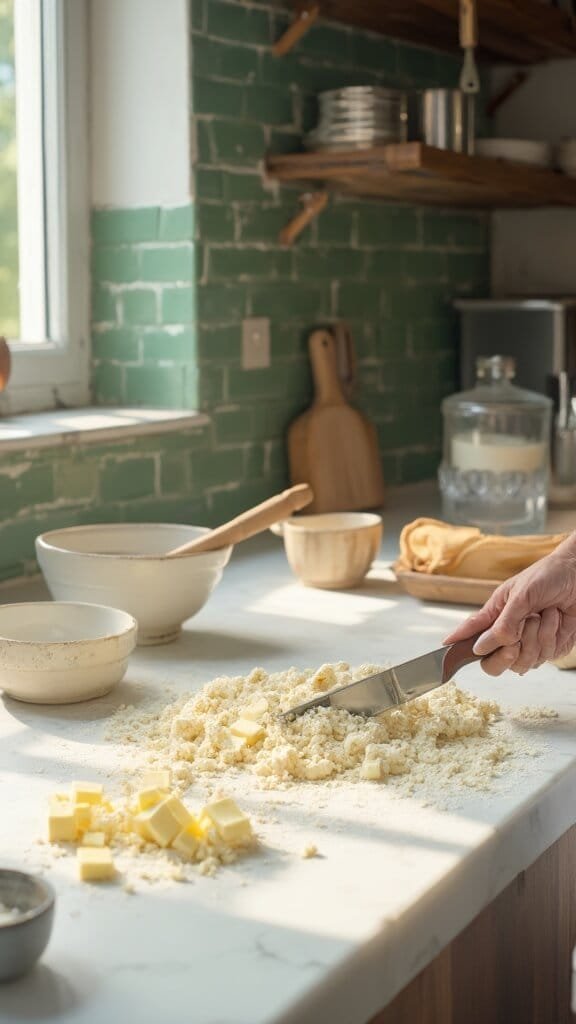 Flaxseed Pie Crust Recipe (Nutty &Amp; High-Fiber) 4 0 cutting butter pastry prep