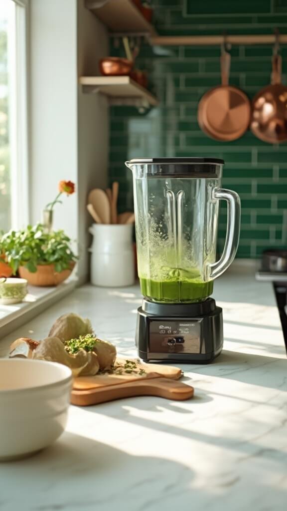 Keto Green Protein Smoothie 6 0 green smoothie blending kitchen