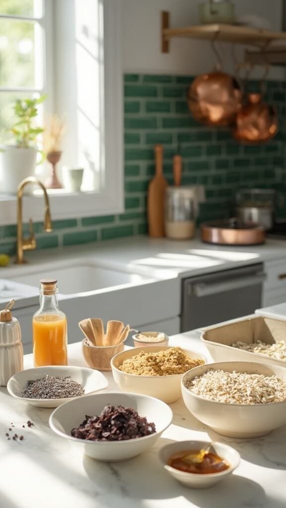 0 oats protein bar prep