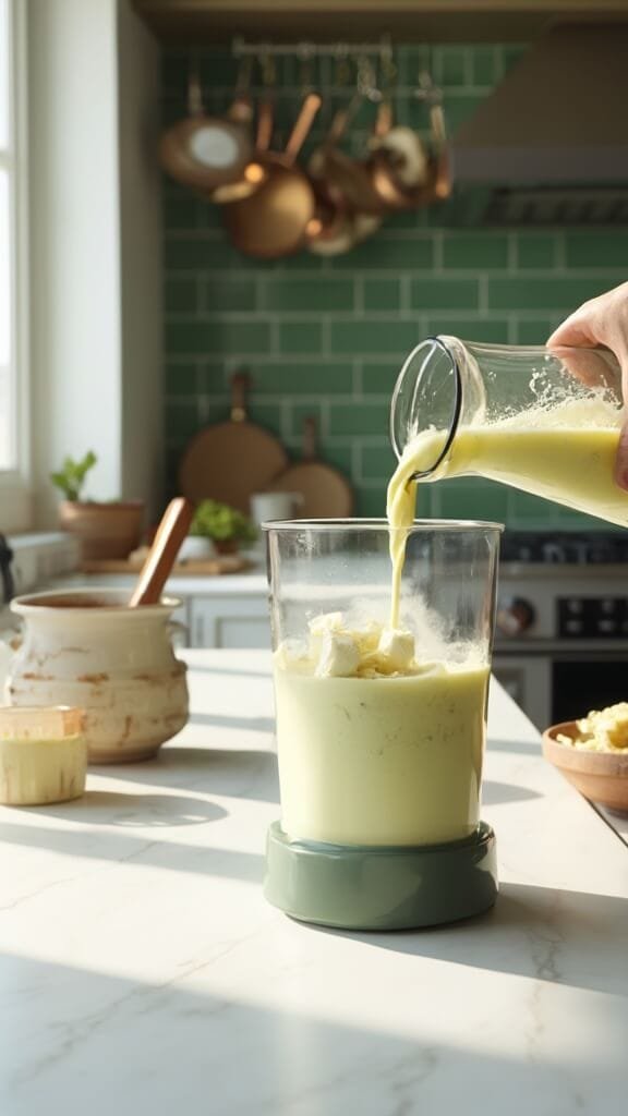 Pistachio Protein Powerhouse Smoothie 4 0 pistachio smoothie prep 1