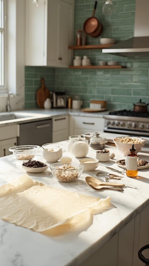 0 protein bar prep scene