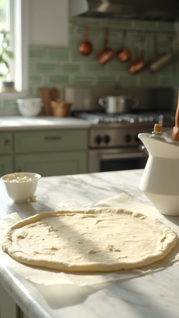 0 rolled pizza prep marble