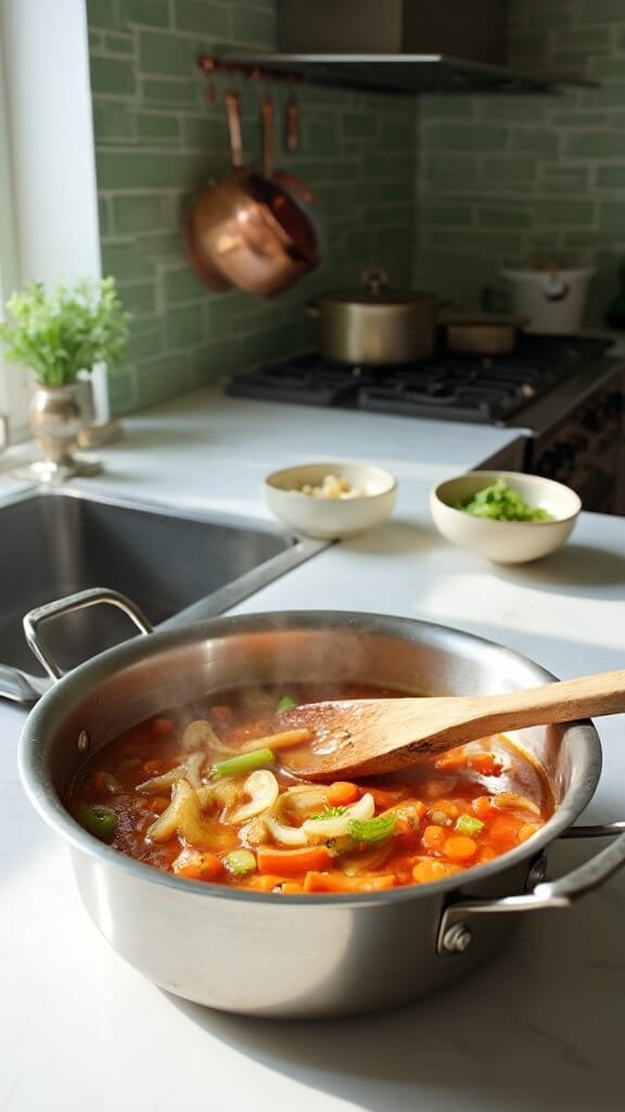 0 sauteed minestrone prep