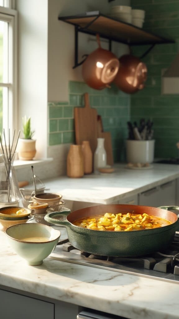 0 simmering plantain stew