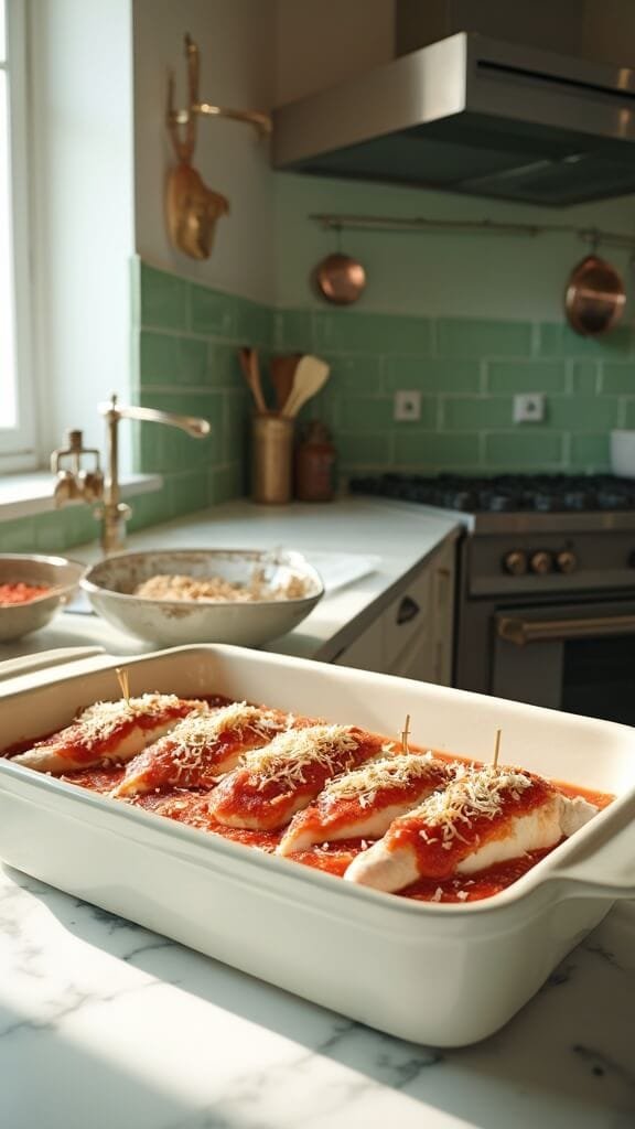 0 stuffed chicken ready to bake