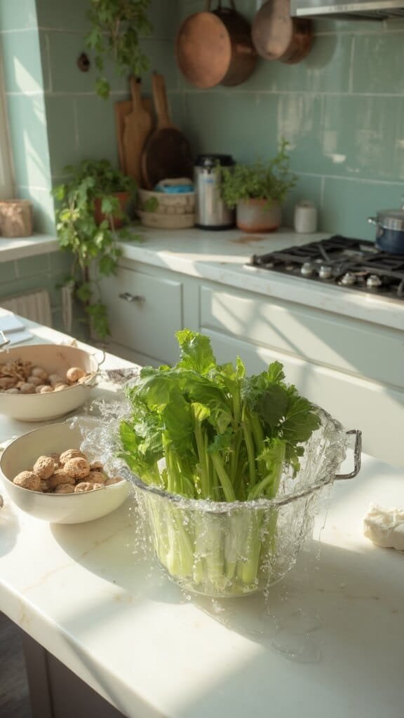 Celery Sticks With Cream Cheese &Amp; Nuts 3 0 washing celery prep