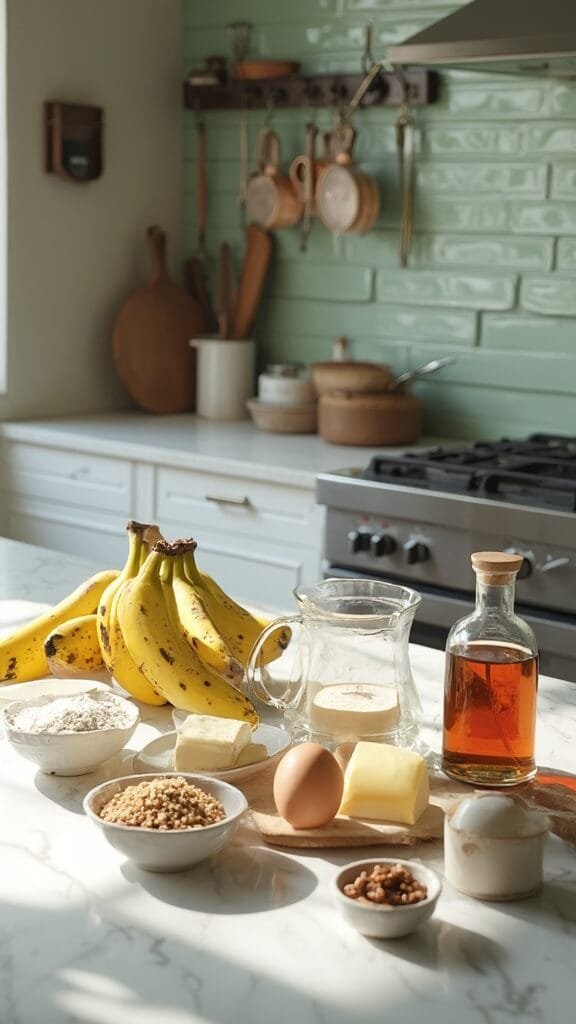 1 banana baking prep