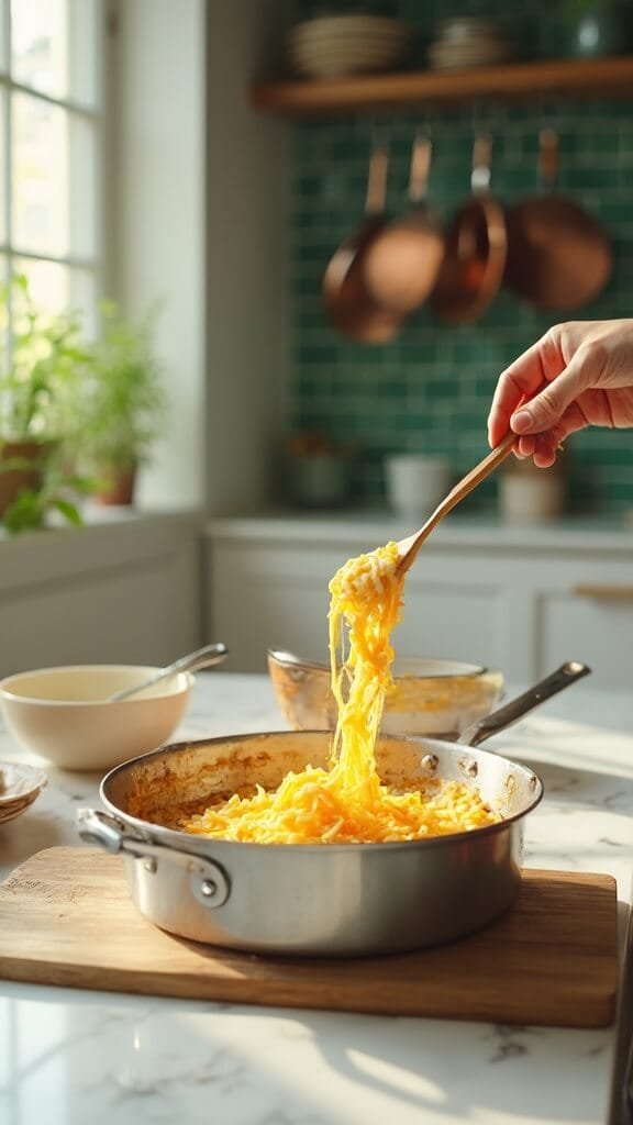 1 creamy cheese melting process