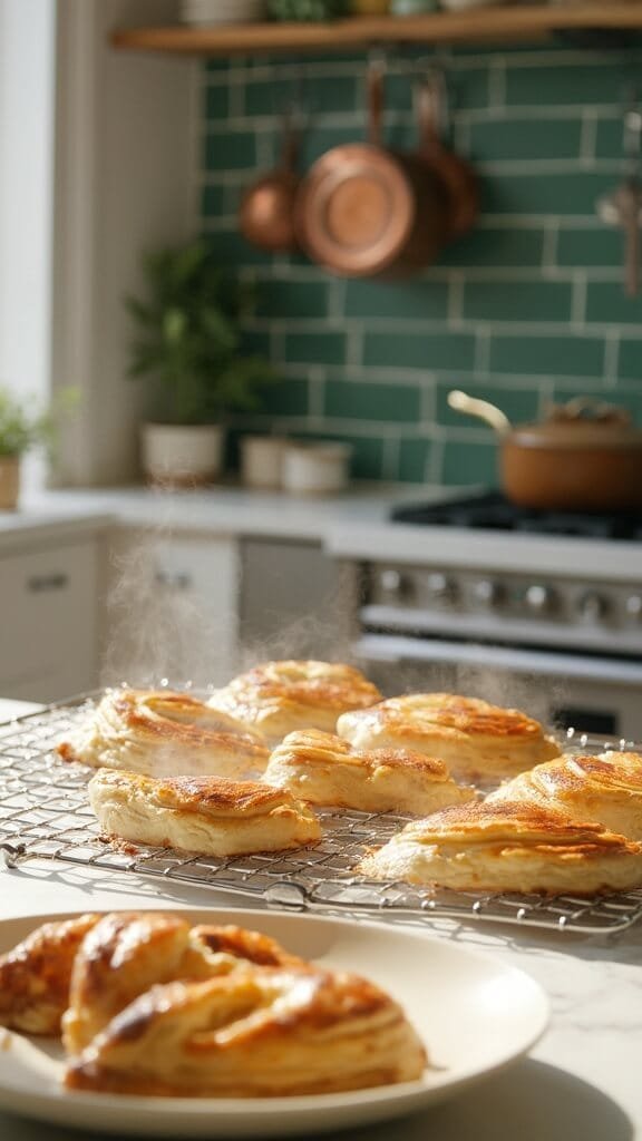 Quick &Amp; Easy Pastries: Essential Guide To Delicious Treats 7 1 golden pastries cooling rack